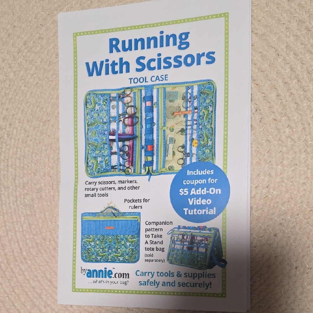 Running With Scissors Tool Organizer Case Pattern